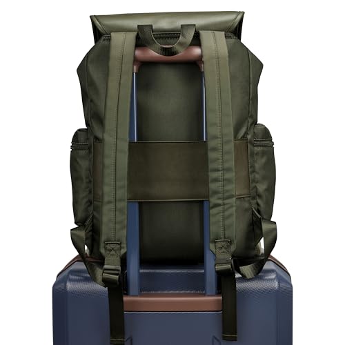 ELLE Wayfarer 23L Monogram Travel Backpack | Olive Green4