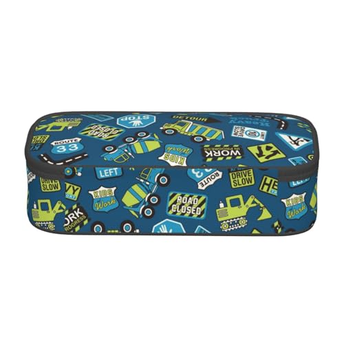 Image of Truck Pencil Case Aesthetic Large Capacity Pen Pouch | Storage Bag with Compartments for Travel School Office Organizer