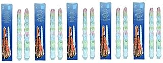 10 Coloured Drip Candles