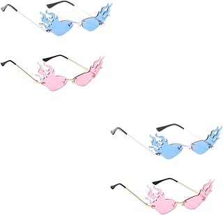 4 Peças De Óculos De Sol Da Moda Óculos De Sol Femininos Óculos De Sol De Fogo Óculos De Sol Elegantes Óculos De Sol Femininos Óculos De Sol Femininos Da Moda Óculos De Sol De