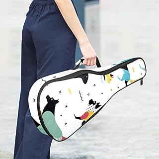 Housse pour ukulélé coloré motif chien chiot 10 mm rembourrage épais 53,3 cm sac de transport avec sangles réglables… - Les Beatles, Paul McCartney, John Lennon, RIngo Starr, George Harrison Housse pour ukulélé coloré motif chien chiot 10 mm rembourrage épais 53,3 cm sac de transport avec sangles réglables… – Image 6
