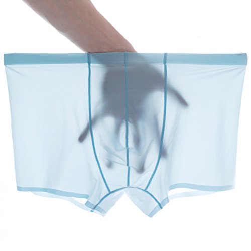 Seamless Free Breathing Sexy Mens Boxer Briefs Underwear Super Smooth and Thin Dry Fast Milk Ice Silk Material