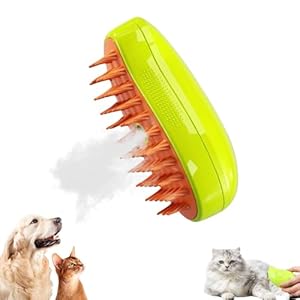 Brosse Chien Chat à Vapeur, 3 En 1 Peigne De...