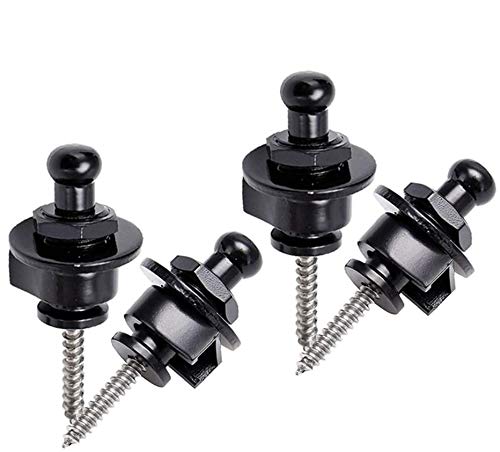 Gasea 4pcs Correa Guitarra Botón de Bloqueo Metal, Correa Guitarra Cierre de...