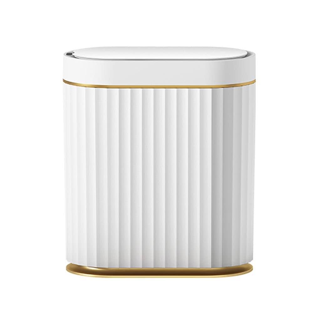 Non-contact Trash Can, Household Intelligent Induction Waste Paper Basket 7L Capacity Waterproof and Odorless with Cover Compact Design