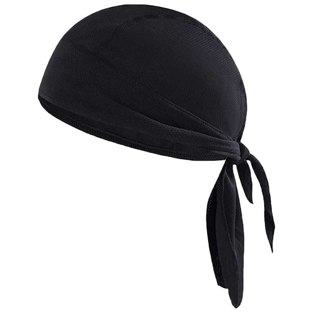 Atneato Doo Rags Skull Cap - Moisture Wicking Beanie Cap Sun UV Protection Motorcycle Helmet Liner Cap