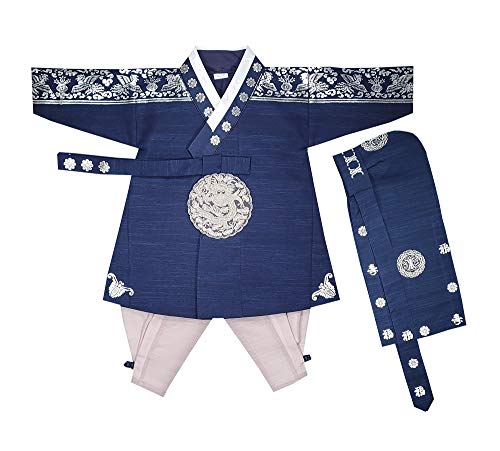 Boy Baby Hanbok First Birthday Party Celebrations Korean Traditional costumes 100th days Baikil Dol NP06 (100th days (Baikil))