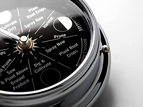 Tabic Prestige Chrome Moon Gardening Clock #TOP3