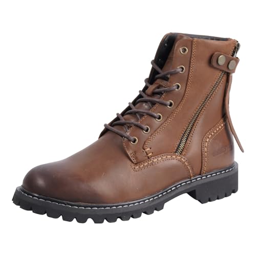 Men's Boots Casual Boots Motorcycle Vintage Zipper Chukka Boots for Men