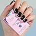 Jofay Fashion Black Gel Polish - All-in-One Step Black Nail Polish 10ml Soak Off LED/UV Lamp DIY Salon Manicure at Home Long Lasting Glossy Finish Home Nail Salon Gift for Women & Girls (0.33 Fl Oz)
