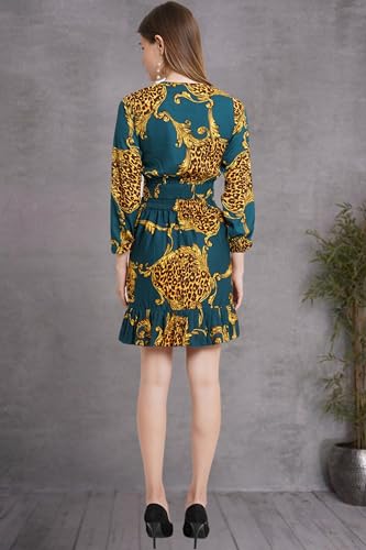 Image of POPWINGS Casual Animal Printed Top and Skirt Set for Women || Co-Ords Set for Women Stylish Western || Two Piece Women Set for Women || Crop Top and Skirt Set for Women