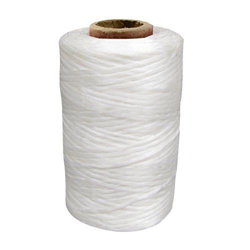 Fil sinew ciré perles craft blanc haute résistance pour couture créative robuste