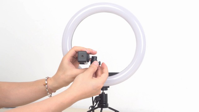 10" Ringlicht mit Stativ Handy, Tisch LED Ringleuchte mit 26 RGB-Modi, Ring Light mit 3 Lichteffekten und 10 Einstellbarer Helligkeit mit Fernbedienung für Live-Streaming YouTube Tiktok Makeup – Bild 8
