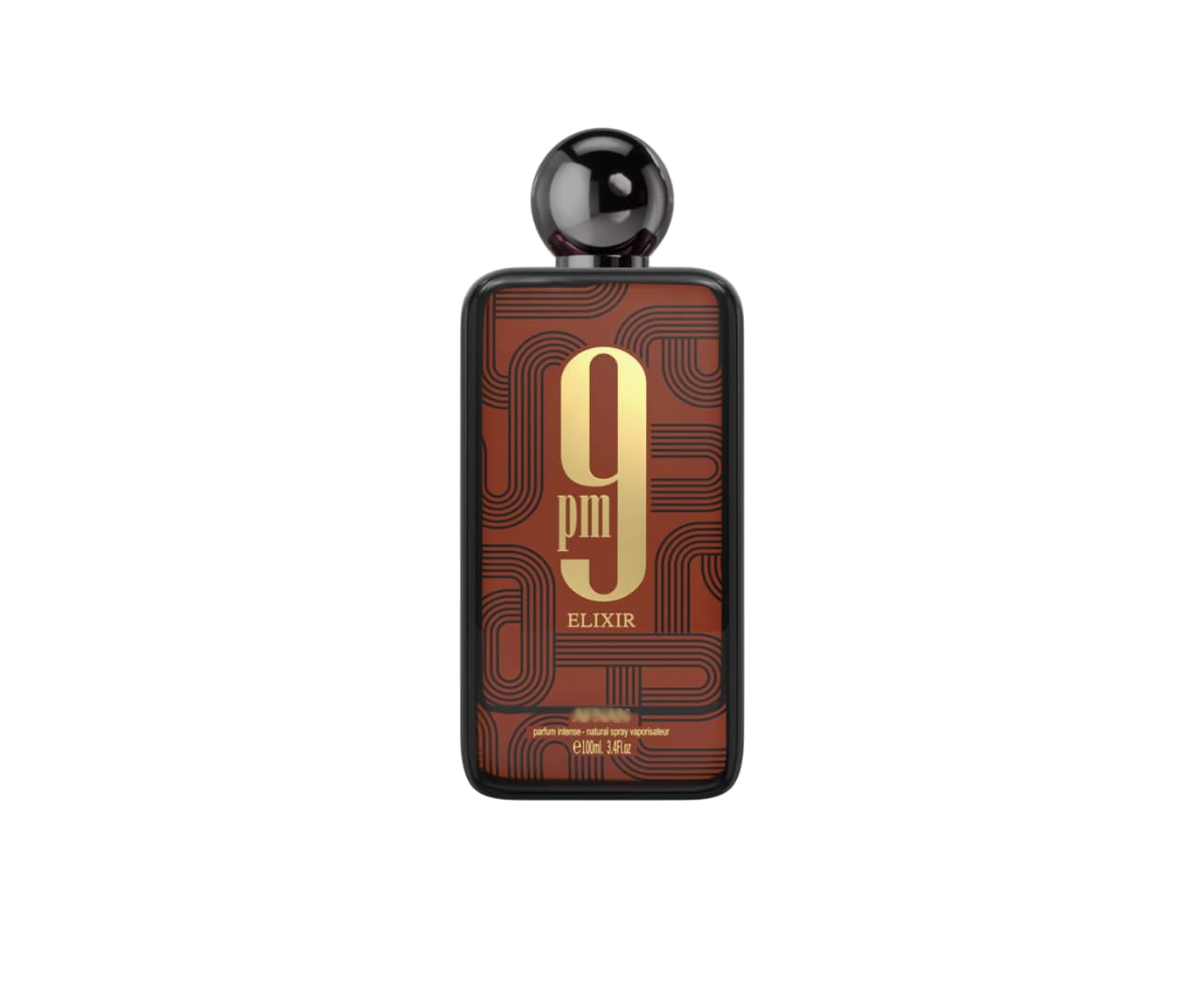 Perfume 9 PM Elixir Extrait de Parfum 100 ml, Perfume Árabe Unisex de Larga Duración, Incluye Atomizador Recargable 5 ml, Fragancia especiada, cuero y vainilla con toque oriental (9 PM Elixir)