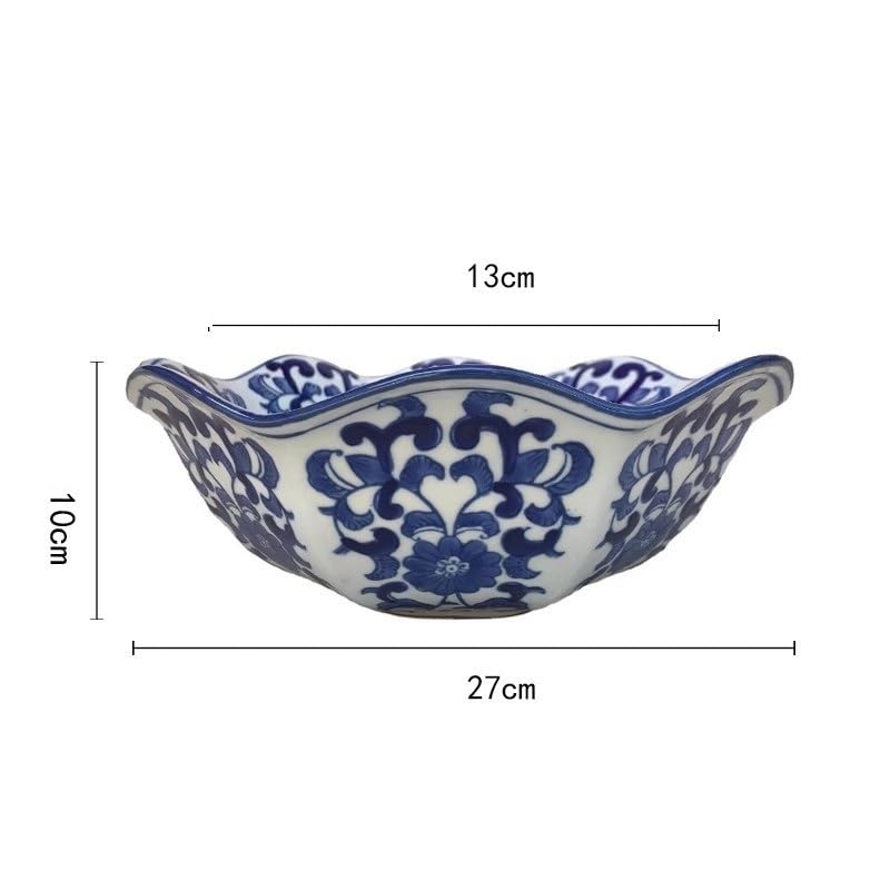 Vassoio Per Frutta Piatto in stile cinese Piatto for pesce profondo Piatto for zuppa Piatto da pranzo for la casa Piatto di frutta Ristorante Stoviglie in ceramica Piatto di frutta creativo Cestino Pe