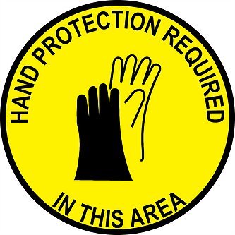 Graphical Warehouse Hand Protection in This Area-38
