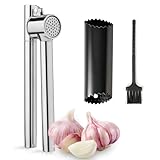 VINATO Presse Ail Inoxydable, Ustensiles de Cuisine Inox, Ecrase Ail pour Cuisine avec Epl...