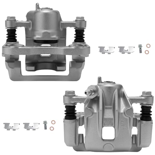 Image of SCITOO Rear Left+Right Brake Calipers With Bracket 19B3100 19B3101 Compatible For Hyundai For Tucson 2005-2009,For Kia For Sportage 2005-2010
