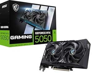 MSI GeForce RTX 5050 8G Gaming OC - 8GB GDDR6 (20Gbps/128-bit), PCIe 5, Boost: 2602 Hz, HDMI 2.1b, DisplayPort 2.1b