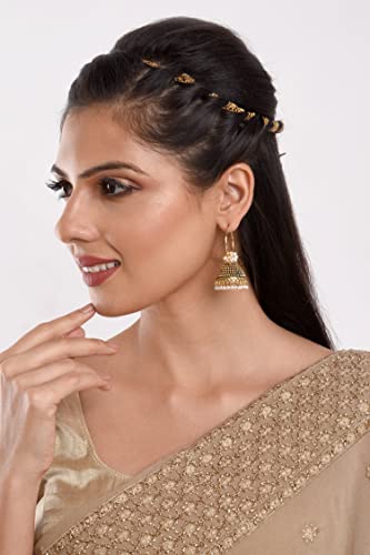 Image of Women's Antique Oxidised Jhumka Earrings