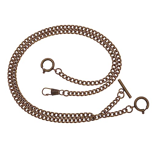 LIFKOME Men Vintage Pocket Watch Chain Metal Wallet Chain Buckle for Easy Accessory Attachment for Vest Formal Wear Great for Father Day and Special Occasions