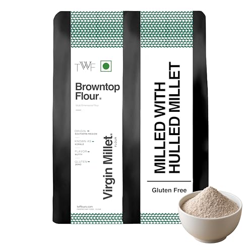 Image of TWF Browntop Flour | 500gm | Stone Ground | Not Pulverized | Naturally Gluten-Free | Virgin - Nutrient Rich
