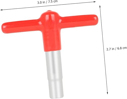 Miniatura 5 de Milisten Llave cuadrada con llanta plateada Tambor Tuning Key con cubierta de silicona Percusión Hardware Tool Rojo
