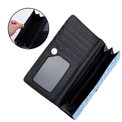 G-Ahora Stitch Cartoon Wallet With Pvc Keychain Card Holder Purse Stitch Pouch Stitch Coin Bag Stitch Gifts For Girls Women #TOP2