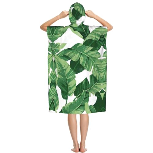 Serviette de bain légère style poncho à capuche microfibre pour natation - 3