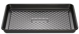CUSHION SMART NON STICK TECHNOLOGY - Carbon steel oven tray with Cushion Smart non stick surface ensuring better air circulating for consistent browning and easier release DURABLE CARBON STEEL - This large Prestige oven tray is made of heavy gauge ca...