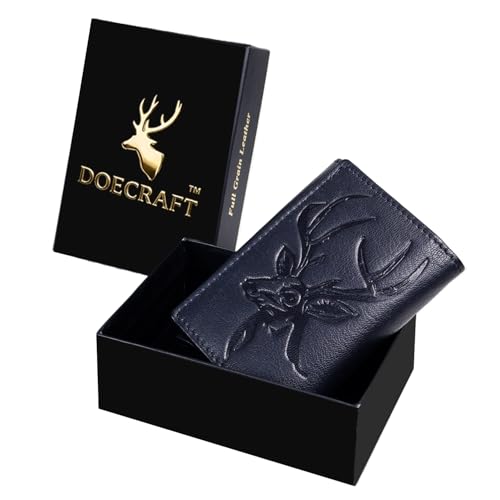 Image of Men Casual, Formal Blue, Gold Genuine Leather Wallet (8 Card Slots)