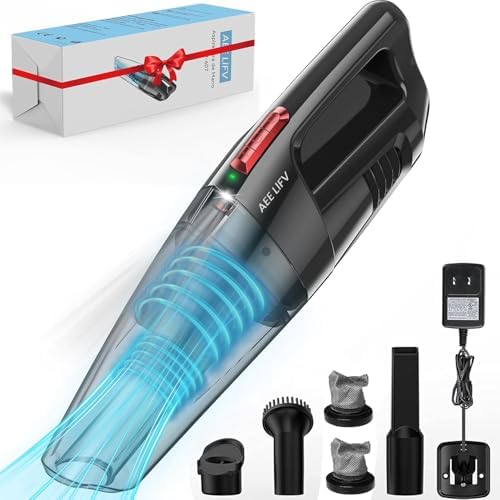 Aspirador de Pó Portátil Sem Fios, 9000PA Sucção Poderosa com Luz...