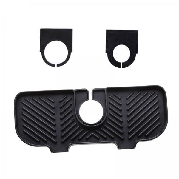 ATORSE 2Xfaucet Absorbent Pads Countertop Protector Water Drying Washable for Kitchen Black-image-6
