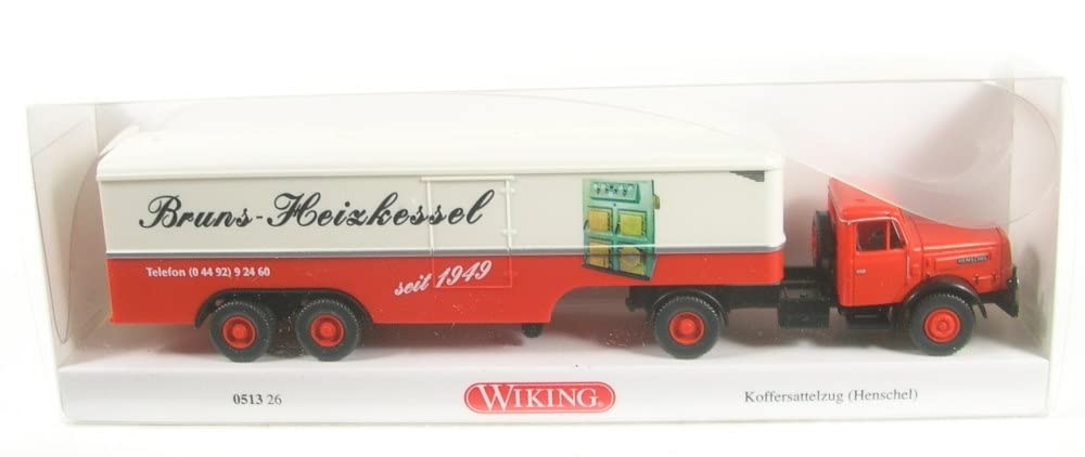 Wiking 0513 26 H0 Henschel Bruns Suitcase Trailer