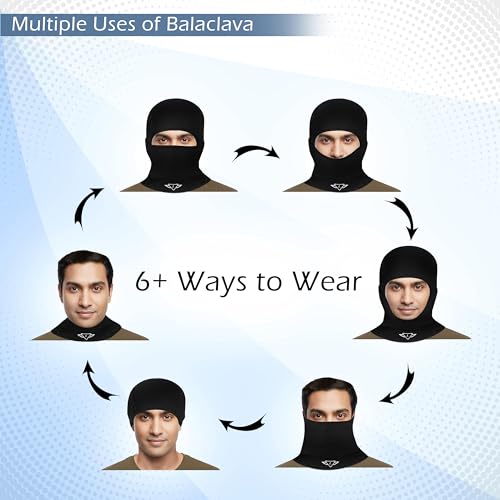 Image of Osmo Fibre Balaclava for Men & Women | Breathable & Odour-Resistant, SPF 50+ Sun Protection | Multi-Use Bike Riding Mask, Neck Scarf, Face Mask, Head Cover for Outdoor Sports