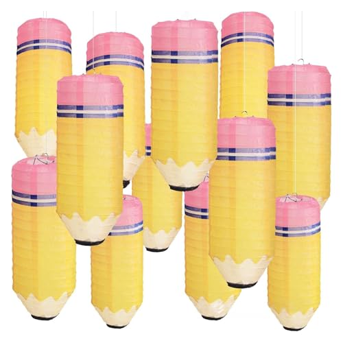 Lampe en papier crayon pour la décoration de la salle d'étude