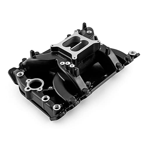 Speedmaster 1-147-078 Compatible with Oldsmobile 400 425 455 MID-AIR‚Ѣ MidRise Air Aluminum Intake Manifold [Black]