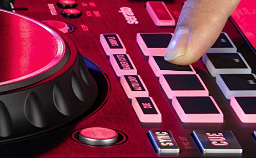 Professional DJ System - Mixtrack Pro FX DJ Controller - Serato DJ Lite Software - Lighted Powered Dual 15\" DJ Speakers - 4000 Watts