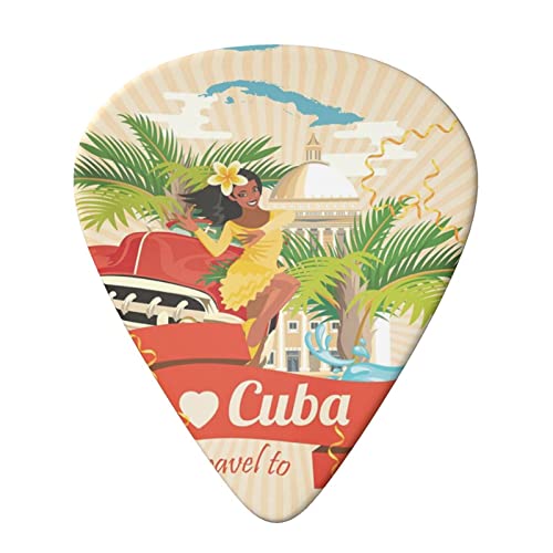 Island of Cuba Lot de 6 médiators pour guitare acoustique, guitare électrique, basse, ukulélé – fins, moyens et épais. - Les Beatles, Paul McCartney, John Lennon, RIngo Starr, George Harrison Island of Cuba Lot de 6 médiators pour guitare acoustique, guitare électrique, basse, ukulélé – fins, moyens et épais. – Image 4