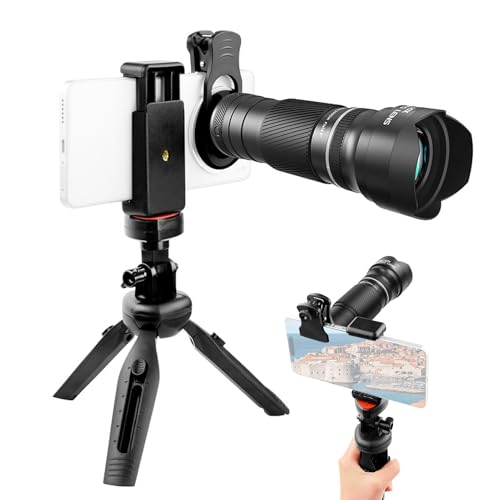 Andoer 40X Zoom Lens with Tripod Phone Telephoto Lens Phone