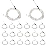 hiBCTR 20-Packs 3D Printer 100K ohm NTC 3950 Thermistors Sensors with 1-Meter Shielded Cable for Industrial Thermal Management Systems