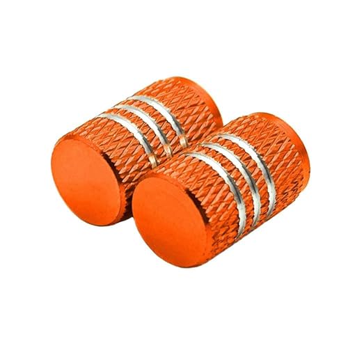 Ventileinsatzkappen Motorrad Fahrzeug Rad Reifen Ventilschaftkappen Für Aprilia RSV4 RS125 RS660 Für Tuono 660 RSV1000/R(Orange)