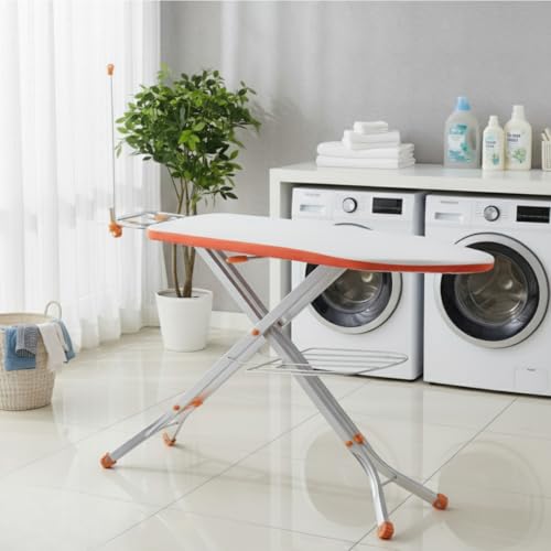 Image of Jaimini Iron Table for Ironing Clothes | Multi-Function Ironing Table for Home - Adjustable & Foldable with Wire Holder | Removable Cover of Press Stand | 43 X 15 Inches Board Surface