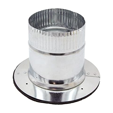 HVAC premium Stick-on Collar Duct Without Damper | Galvanized Steel Metal Collar Duct 30-Gauge | 8" is Compatible with 8" Cover