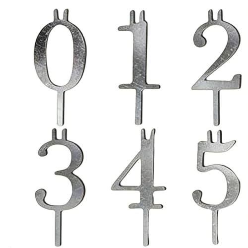 Number Candles Holder Set | 10 Pieces Steady Reusable Topper | Metal Number Candle Holders | Family Students Adults Men Women Bakers Party Holiday Home Indoor – Image 6