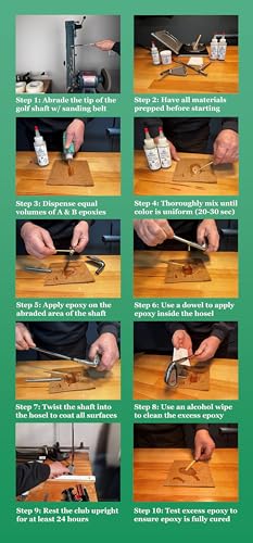 Image of Brampton PRO-FIX Long Cure Golf Epoxy, 20-Min Full-Set Work Life, Extra Strength, Impact Resistant, 2-Part Epoxy Glue Kit for Golf Clubs, Shafts, Heads, Drivers, Putters, 1:1 Mix