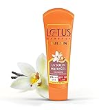 Lotus Herbals Safe Sun Invisible Matte Gel Sunscreen SPF 50 PA+++, For Men & Women, Non-Greasy, Suitable for Oily Skin, 100g