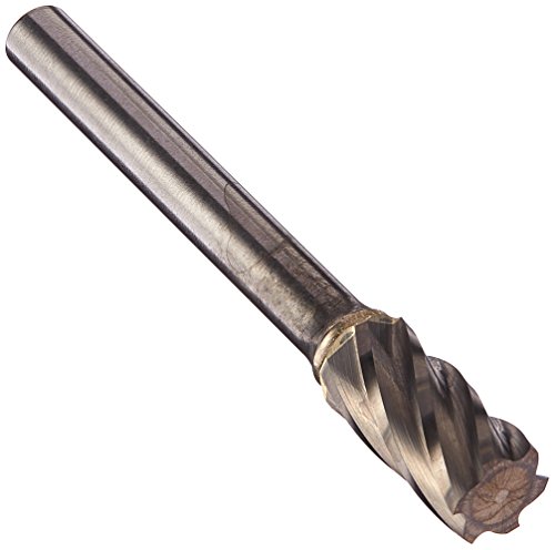 Fresa de carburo para aluminio 3/8 pulg. con vástago 1/4 pulg. miniatura 1