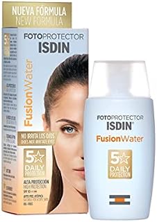 ISDIN Fusion Water SPF 50 50ml | Daily facial sun cream | Ultra-light texture,50 ml (Pack of 1)