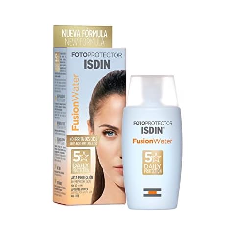 ISDIN Fusion Water SPF 50 50ml | Daily facial sun cream | Ultra-light texture,50 ml (Pack of 1) Cover